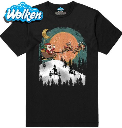 Obrázek produktu Pánské tričko Santa a Sobí Spřežení