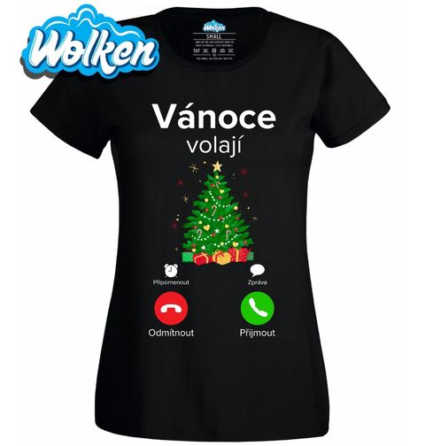 Obrázek produktu Dámské tričko Vánoce volají Phone Call
