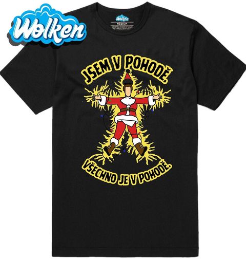 Obrázek produktu Pánské tričko Santa Claus pod Napětím