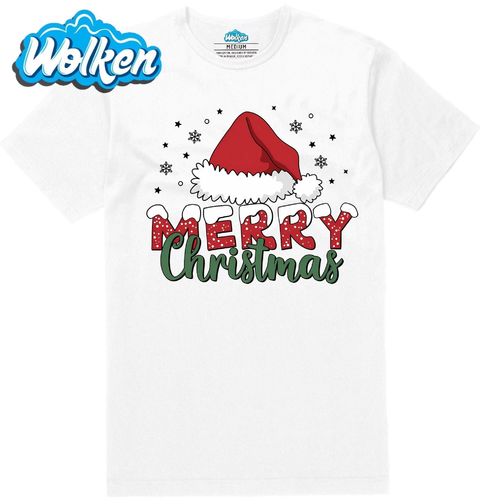 Obrázek produktu Pánské tričko Santova čepice Merry Christmas