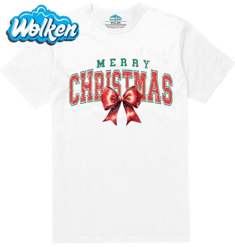 Obrázek produktu Pánské tričko Vánoční mašle Merry Christmas