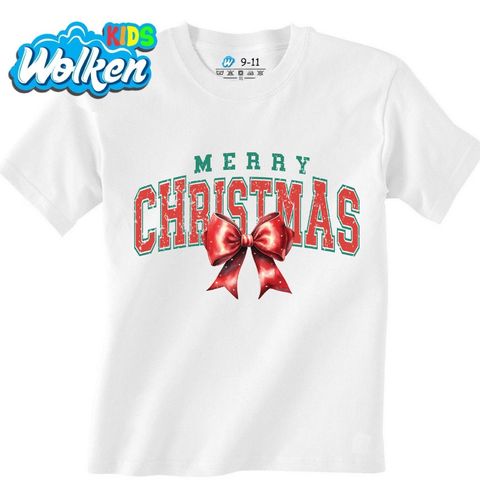 Obrázek produktu Dětské tričko Vánoční mašle Merry Christmas