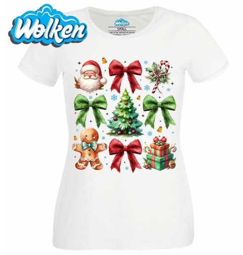 Obrázek produktu Dámské tričko Vánoční Koláž