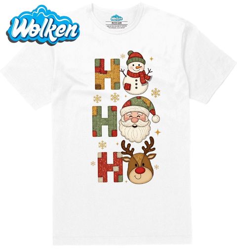 Obrázek produktu Pánské tričko Vánoce se Záplatou Ho Ho Ho