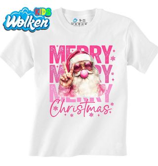 Dětské tričko Růžový Santa se Žvýkačkou.jpg