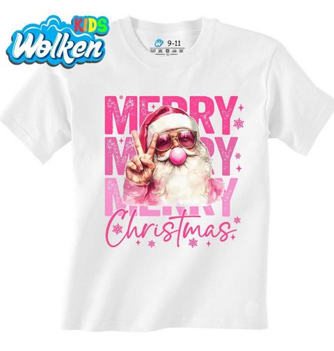 Obrázek produktu Dětské tričko Růžový Santa se Žvýkačkou
