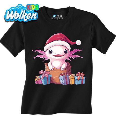 Obrázek produktu Dětské tričko Vánoční Axolotl v Pytli Dárků