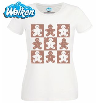 Dámské tričko  Vánoční Perníčky Gingerbread man.jpg