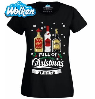 Dámské tričko Vánoční Panák Christmas Spirits.jpg