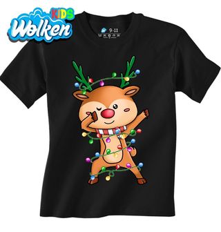 Dětské tričko Vánoční Dabující Sob Rudolf.jpg