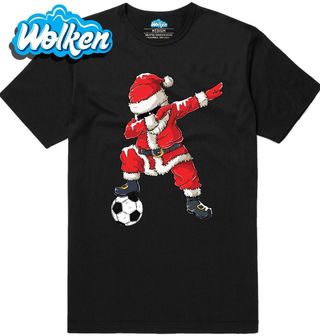 Pánské tričko Dabující Santa Fotbalista.jpg
