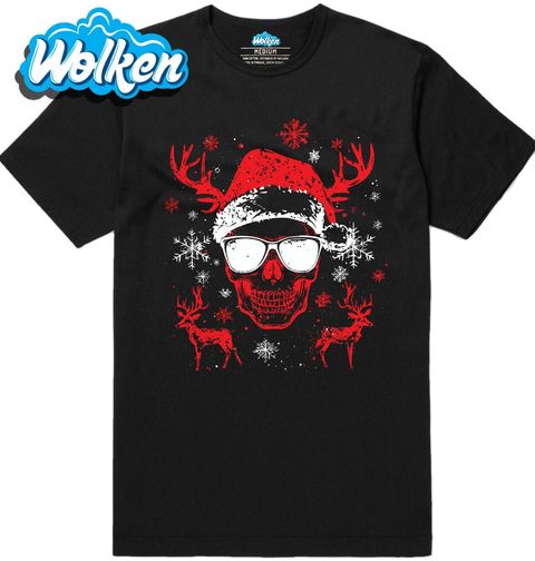 Obrázek produktu Pánské tričko Vánoční Lebka Christmas Skull