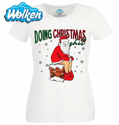 Obrázek produktu Dámské tričko Santa na Komíně Doing Christmas Shit