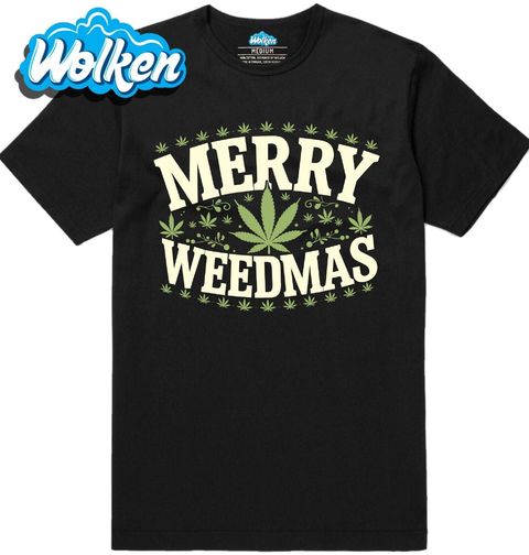 Obrázek produktu Pánské tričko Veselé Zhulené Vánoce Merry Weedmas
