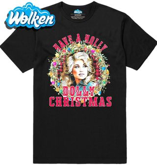 Pánské tričko Have a Holly Dolly Christmas.jpg