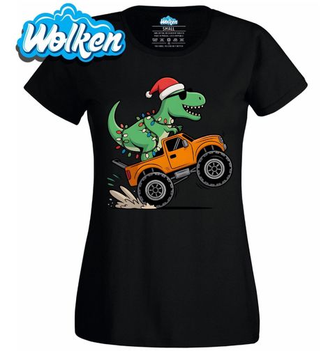 Obrázek produktu Dámské tričko Vánoční T-Rex v Monster Trucku