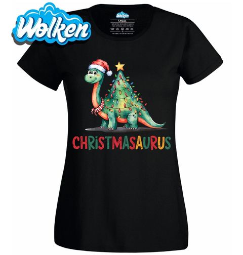 Obrázek produktu Dámské tričko Vánoční Dinosaurus Christmasaurus