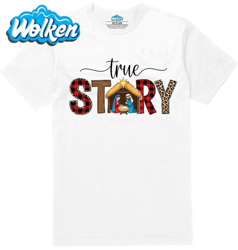 Obrázek produktu Pánské tričko Vánoční Betlém True Story