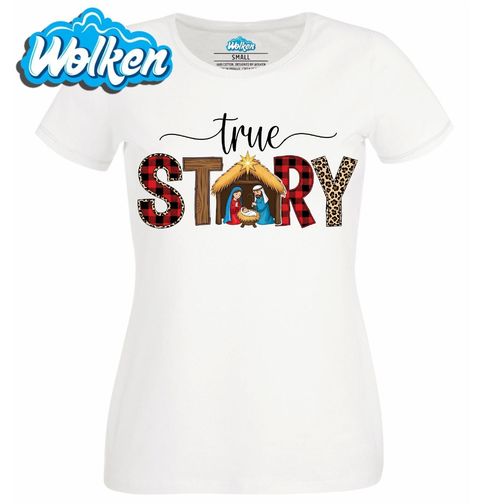 Obrázek produktu Dámské tričko Vánoční Betlém True Story