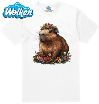 Pánské tričko  Květinový Hlodavec Kapybara.jpg