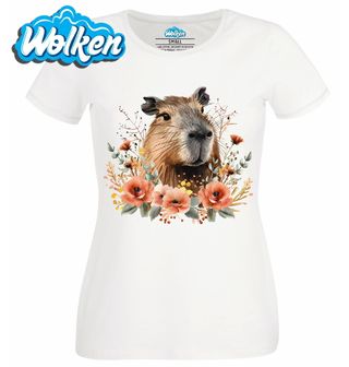 Dámské tričko  Kapybara a Vlčí mák.jpg