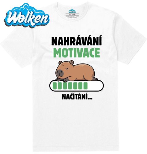 Obrázek produktu Pánské tričko Líná Kapybara Nahrávání Motivace