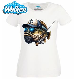 Dámské tričko  Vousatý Okoun s Prutem.jpg