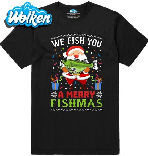 Obrázek produktu Pánské tričko Rybářský Santa Merry Fishmas