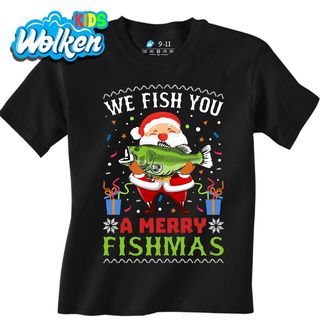 Dětské tričko Rybářský Santa Merry Fishmas.jpg