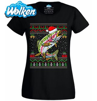 Dámské tričko Vánoční Pstruh duhový.jpg