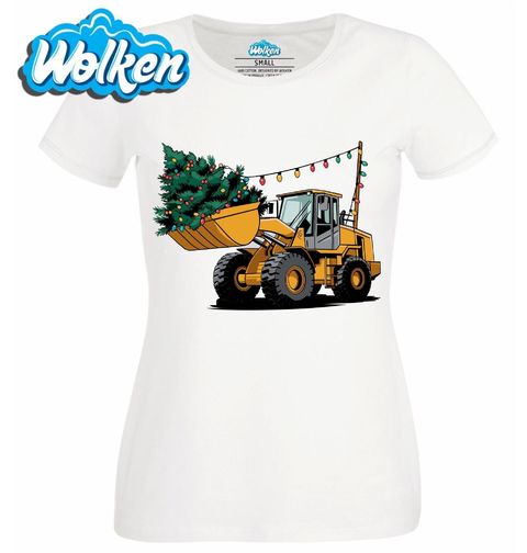 Obrázek produktu Dámské tričko Vánoční Nakladač
