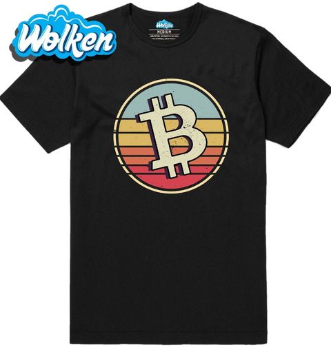 Obrázek produktu Pánské tričko Retro Mince Bitcoin