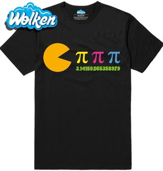 Pánské tričko Matematický Pac-Man Pí (𝝅).jpg