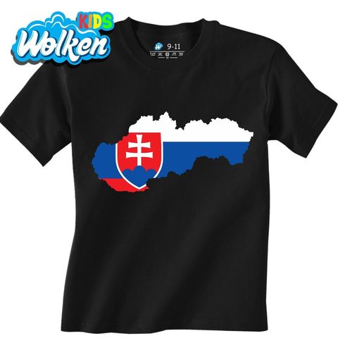Obrázek produktu Dětské tričko Vlajka v Mapě Slovenska