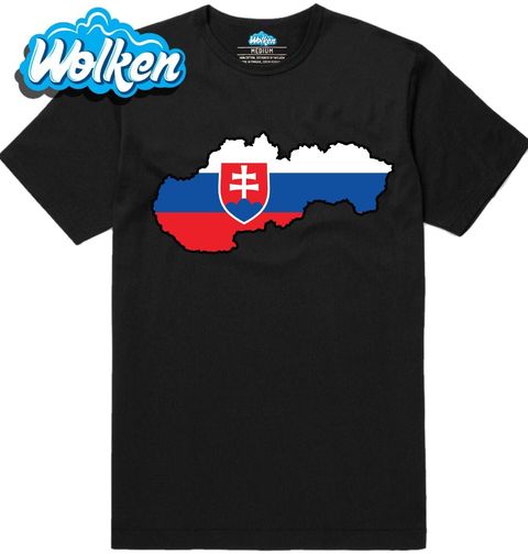 Obrázek produktu Pánské tričko Slovenská Mapa s Vlajkou