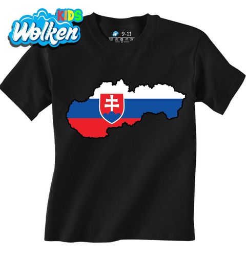 Obrázek produktu Dětské tričko Slovenská Mapa s Vlajkou