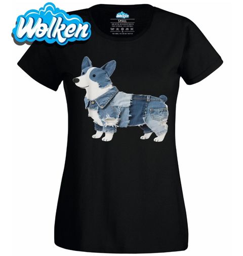 Obrázek produktu Dámské tričko Džínový Corgi
