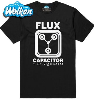 Pánské tričko Stroj času Flux Capacitor 1.21 Gigawatts.jpg