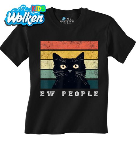 Obrázek produktu Dětské tričko Retro Kočka Ew People