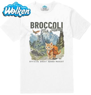 Pánské tričko  Odvážná Kočka Broccoli na Výpravě.jpg