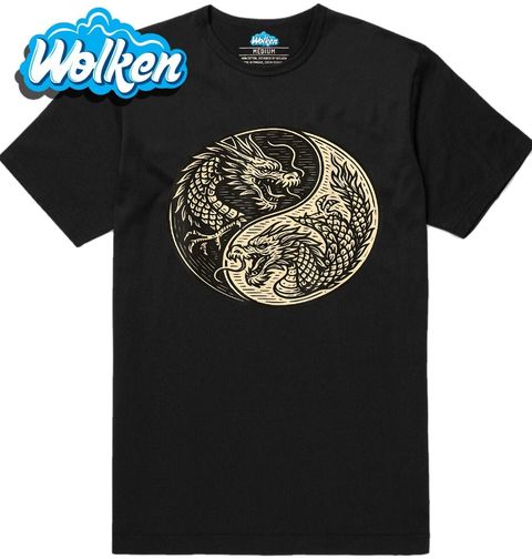 Obrázek produktu Pánské tričko Jin a Jang Drak Yin Yang Dragon