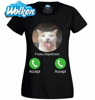 Dámské tričko Kočičí Oddělení volá Phone Call.jpg