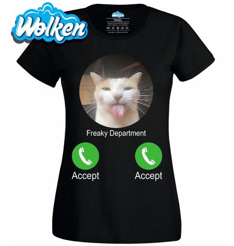 Obrázek produktu Dámské tričko Kočičí Oddělení volá Phone Call