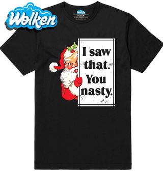 Pánské tričko Santa Viděl jsem to Ty zlobivče.jpg