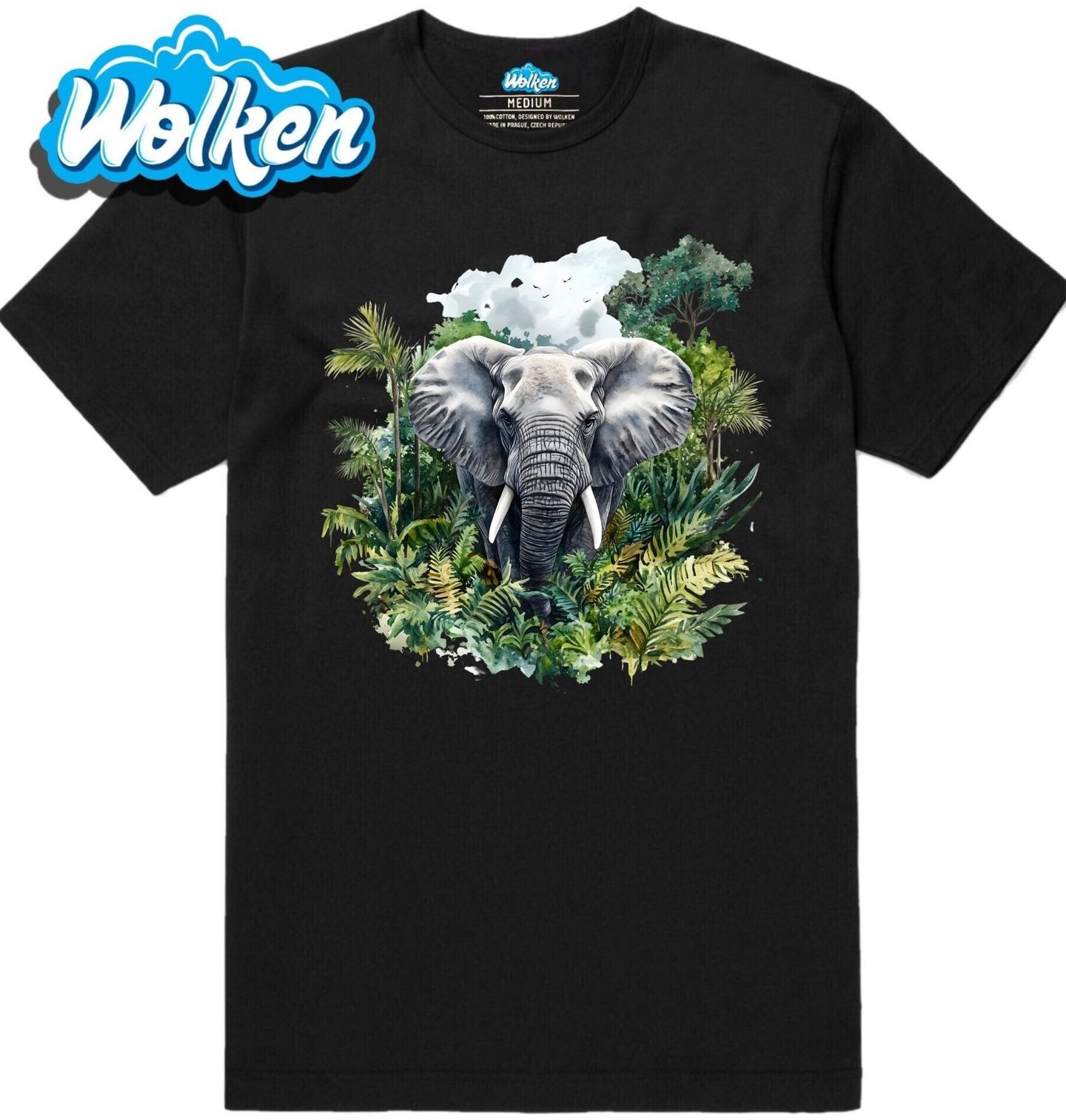 Pánské tričko Slon africký v Džungli.jpg