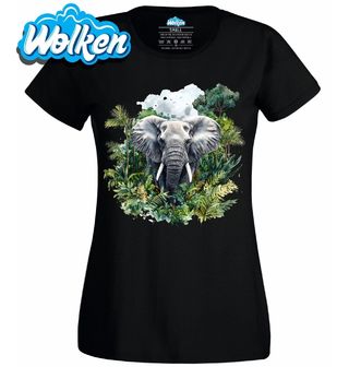 Dámské tričko Slon africký v Džungli.jpg