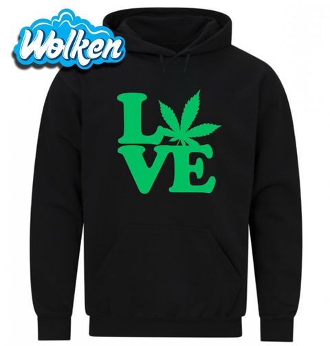 Obrázek produktu Pánská mikina Láska k trávě LOVE Weed