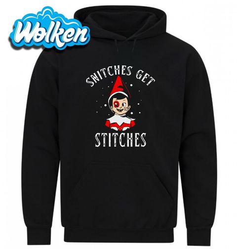 Obrázek produktu Pánská mikina Elfí Práskač Snitches Get Stitches