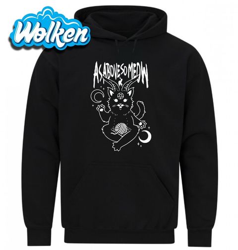 Obrázek produktu Pánská mikina Okultní Kočka Meowfomet As Above So Meow