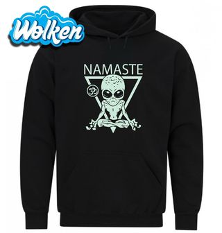 Mikina Meditující Mimozemšťan Namaste.jpg